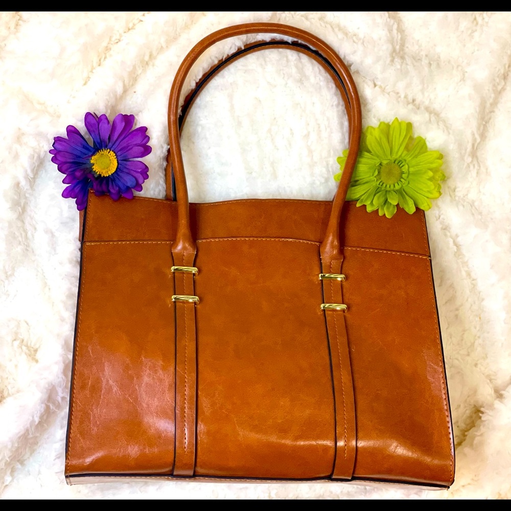 Faux leather purse